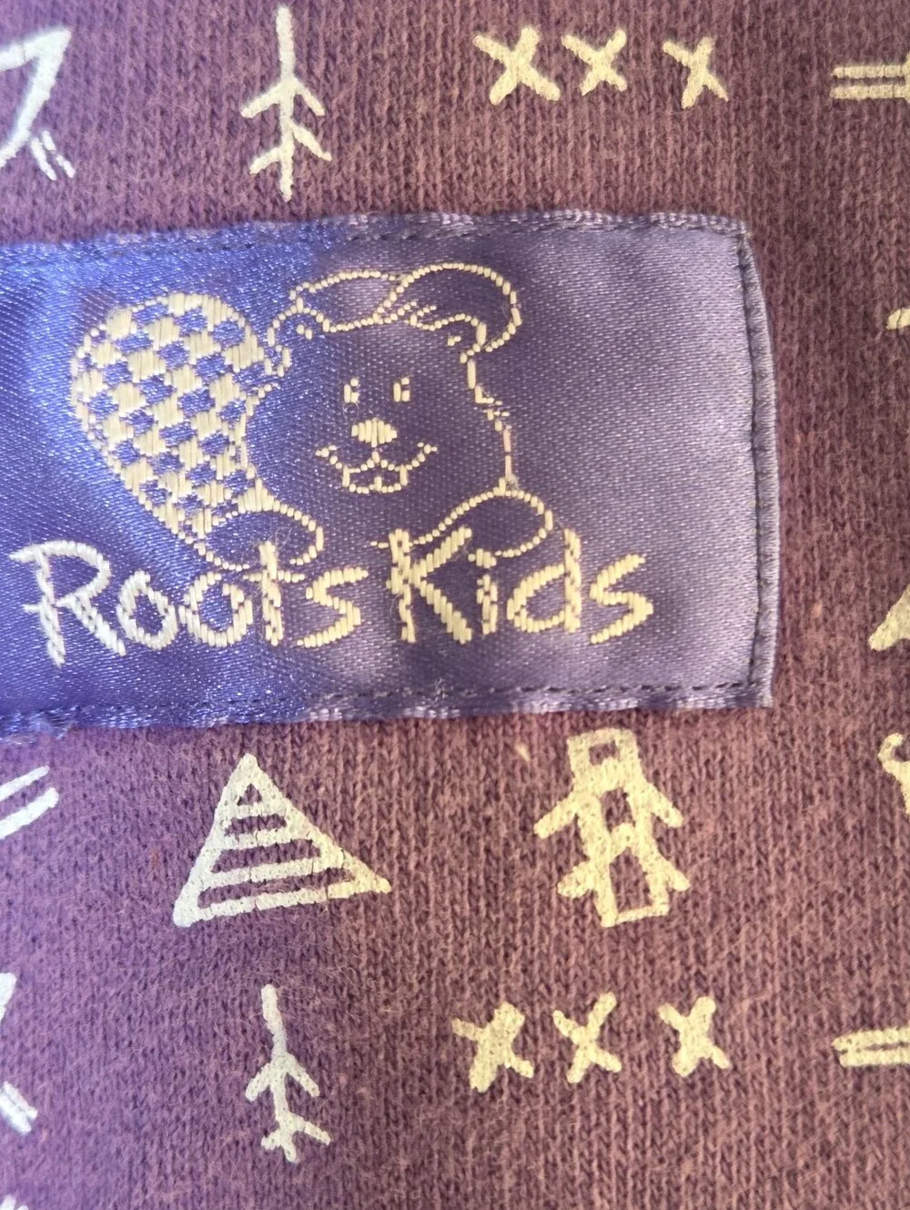 Vintage Roots Kids Purple One Piece Jumpsuit Romper Made in Canada Cotton Size 2